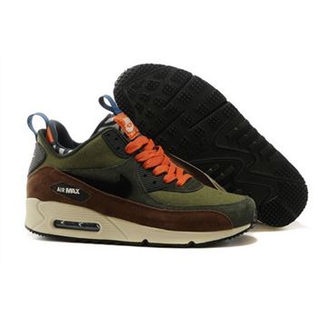Nike Air Max 90 Sneakerboots Prm Undeafted Mens Shoes Black Brown Mago Olive Green Special Online Shop